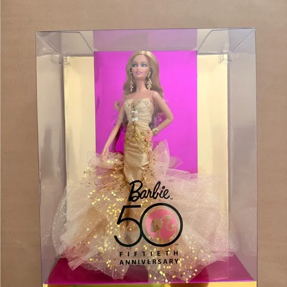 Barbie | Toys | Barbie 5th Anniversary Collectors Limited Edition Gold  Dress Doll Bnib | Poshmark